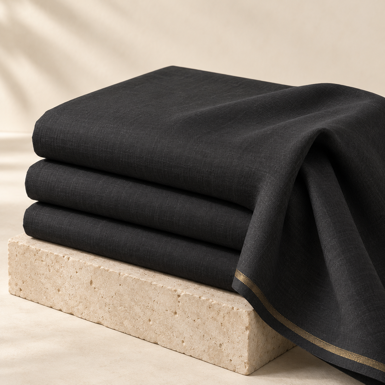 Fine charcoal Khaqee fabric